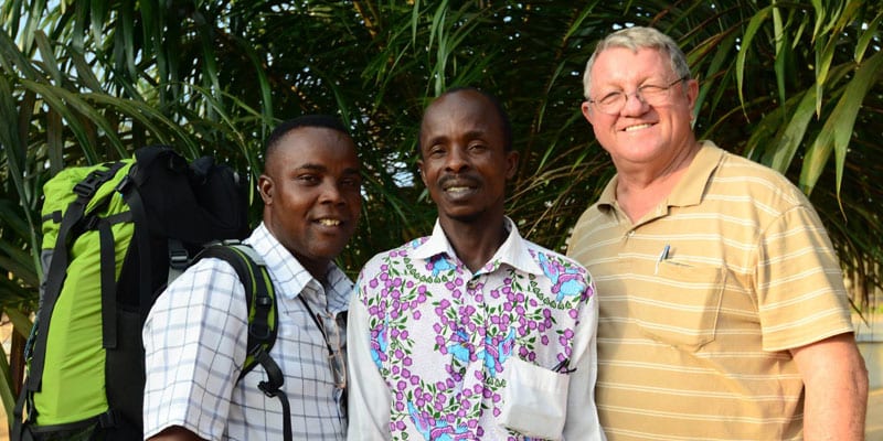 Pastor David with Jungle Riders Backpack
